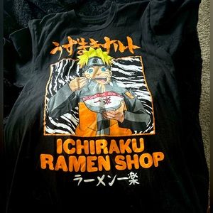 Anime naruto ramen graphic t-shirt